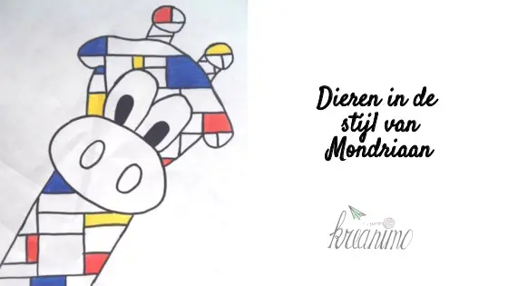 dieren in de stijl van Piet Mondriaan