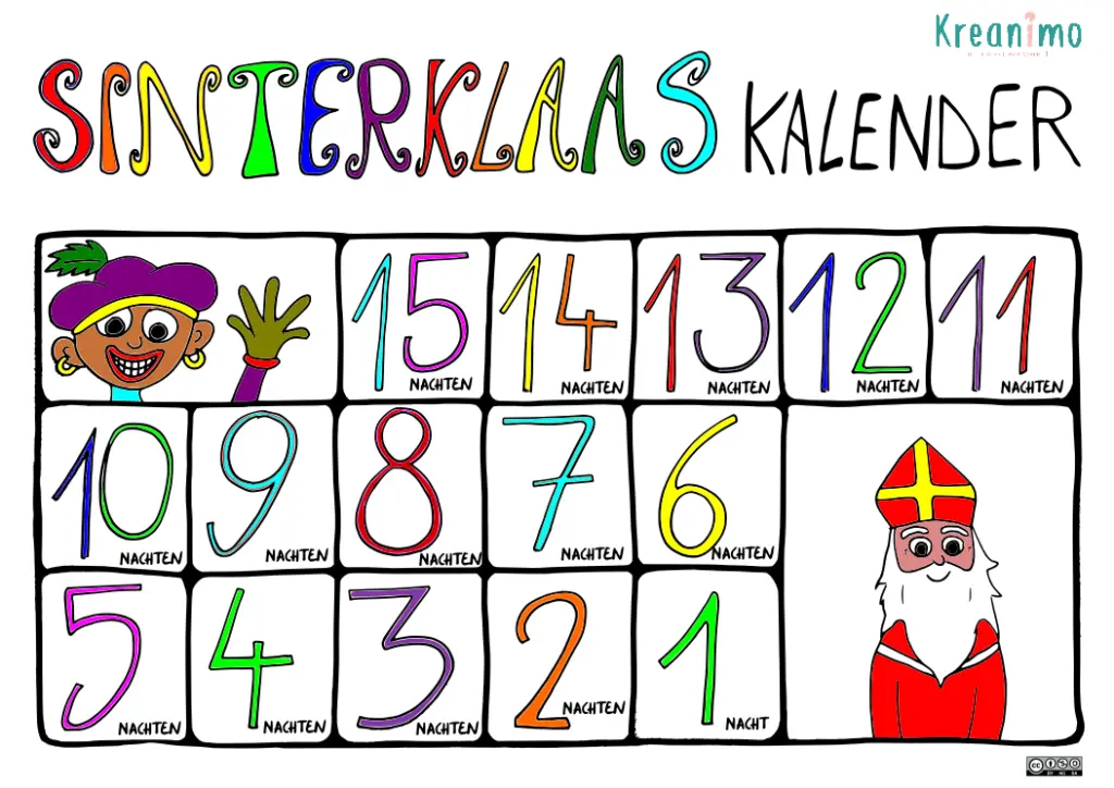 Sinterklaas aftelkalender