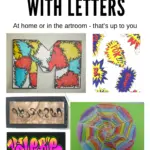 Art class projects with letters