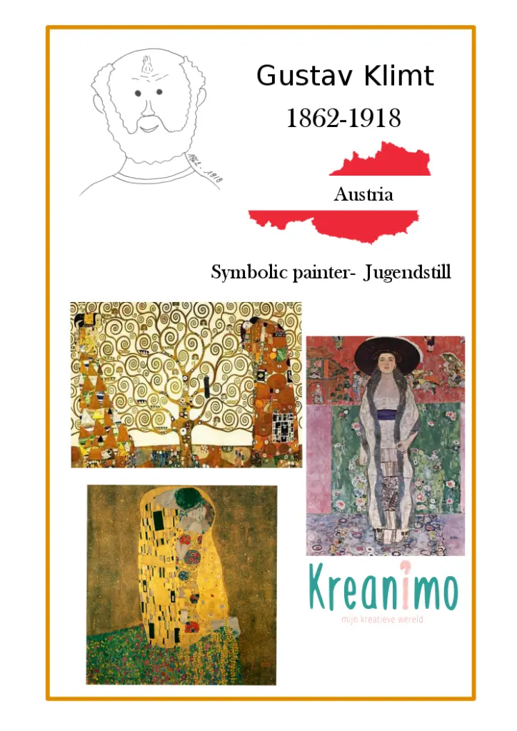 Gustav Klimt mini biography