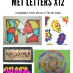 Inspriatie voor beeldende lessen: letters