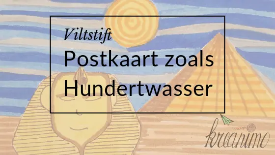 Postkaart zoals Hundertwasser