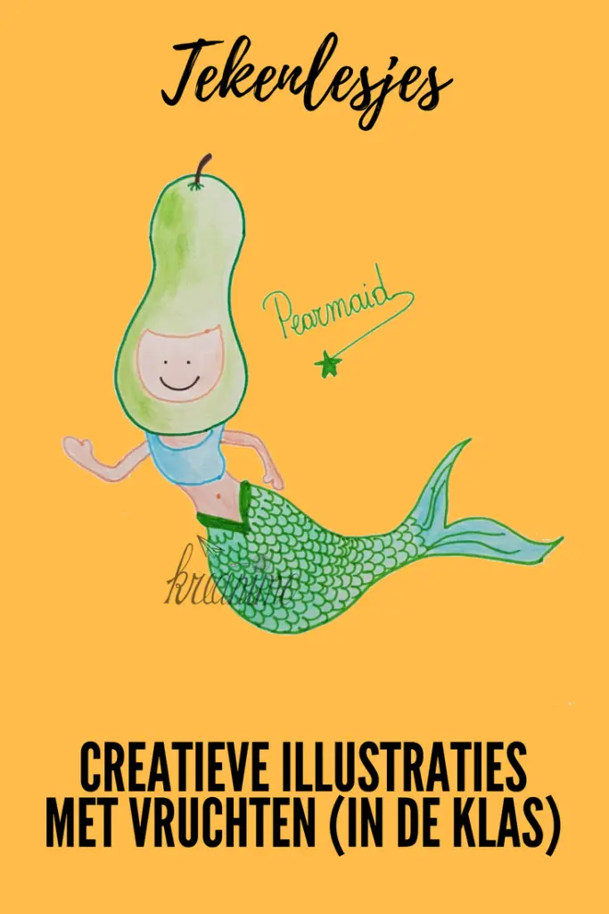 creatieve vruchten illustraties