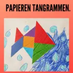 Papieren tangrammen