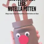 Knutselen met Nutella potten